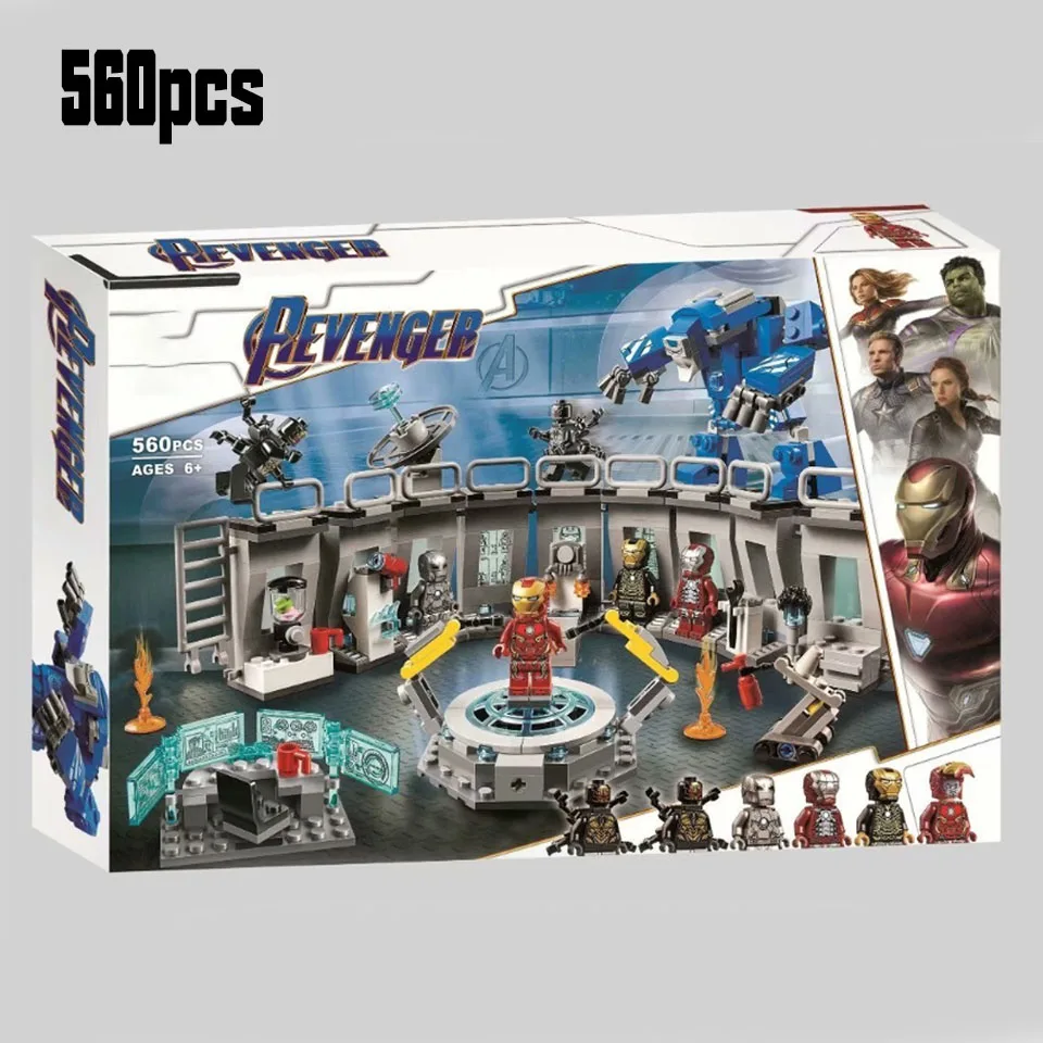 

new Marvel wars Super Hero Iron Man base on Avenger Tower SuperHero Model Building Blocks Copmatible legoinglys toys gift