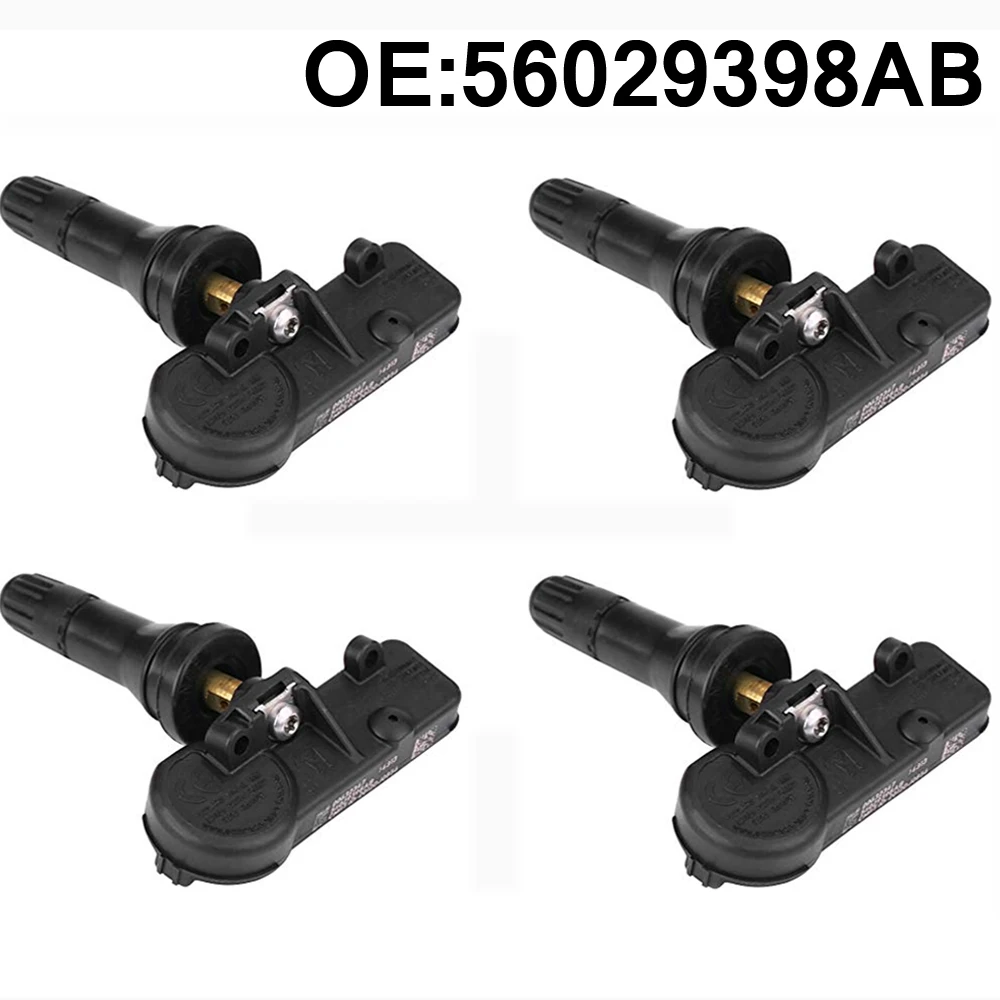 4pcs TPMS Tire Pressure Monitor System 433 MHZ TPMS Tire Pressure Sensor For JEEP FIAT 500 2013 2014 2015