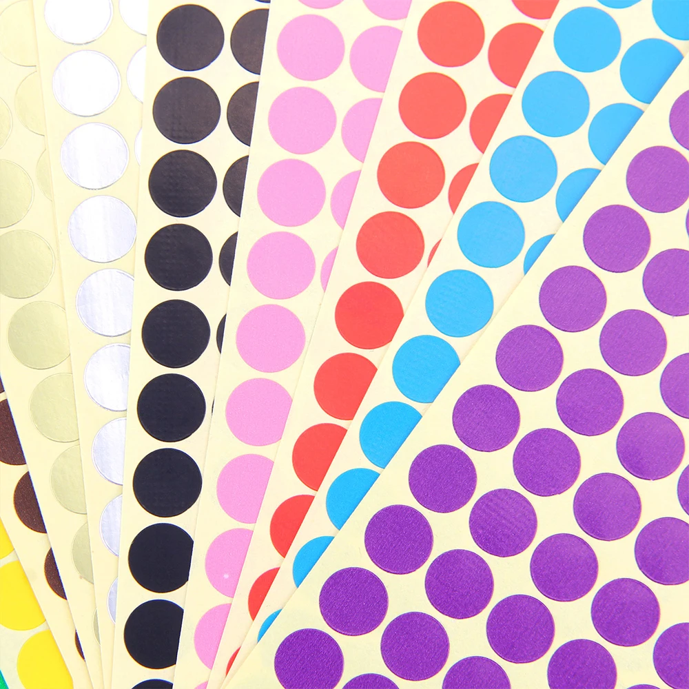Circle Color Adhesive Label Dot Sticker Self Dot Sticker DIY Scrapbooking Adhesive Sticky Labels decorative stickers self adhesive stickers adhesive stickers diy scrapbooking accessories