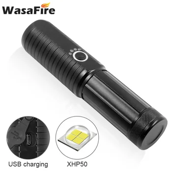 

Ultra Bright XHP 50 LED Flashlight Powerful 5 Modes Waterproof Tactics Flashlight Lantern Portable Climbing Hunting Torch Lamp