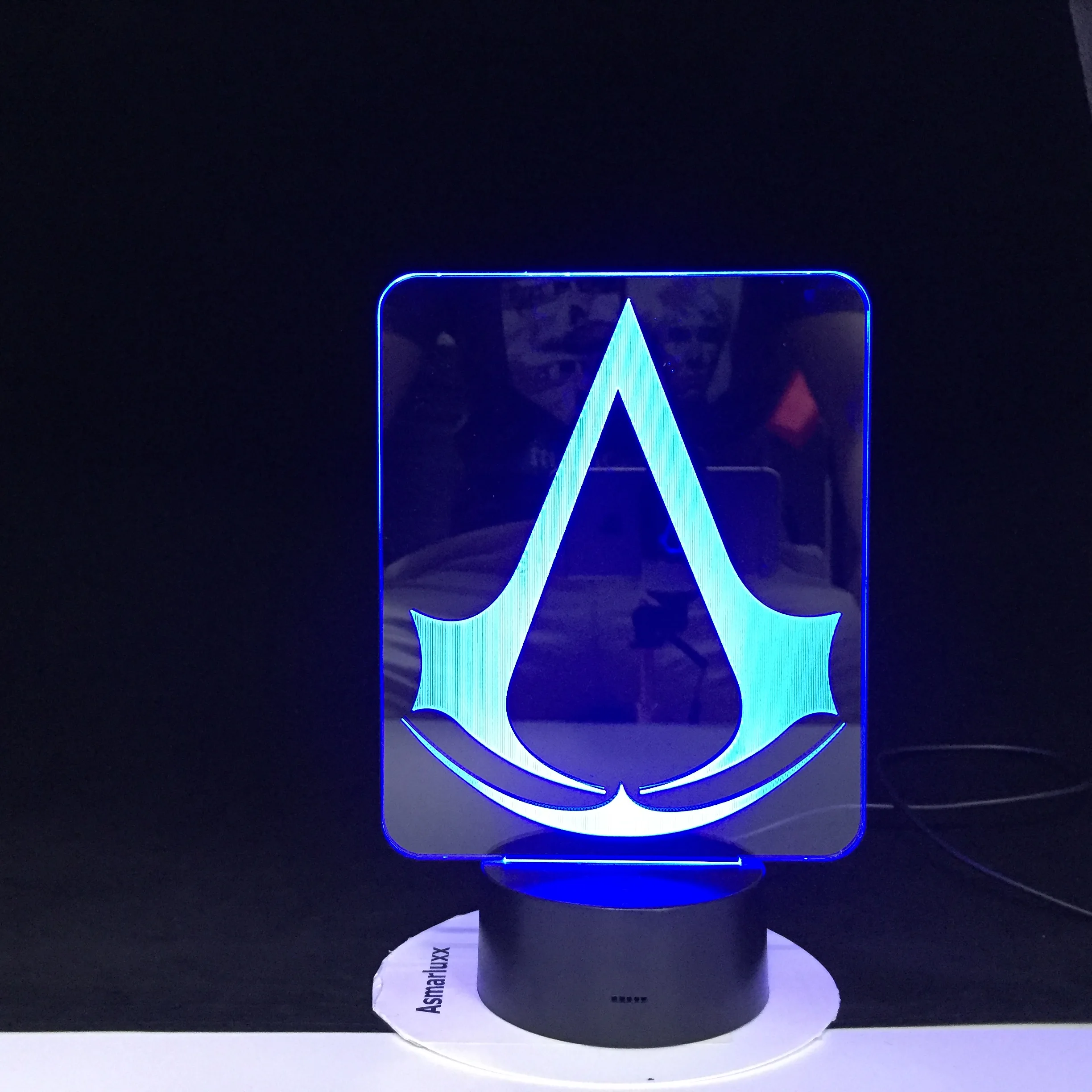 

Assassins Creed Game Logo 3D LED Nightlight Gift for Kids Bedroom Decor Colors Changing Study Room Led Night Light Lamp AW-2872