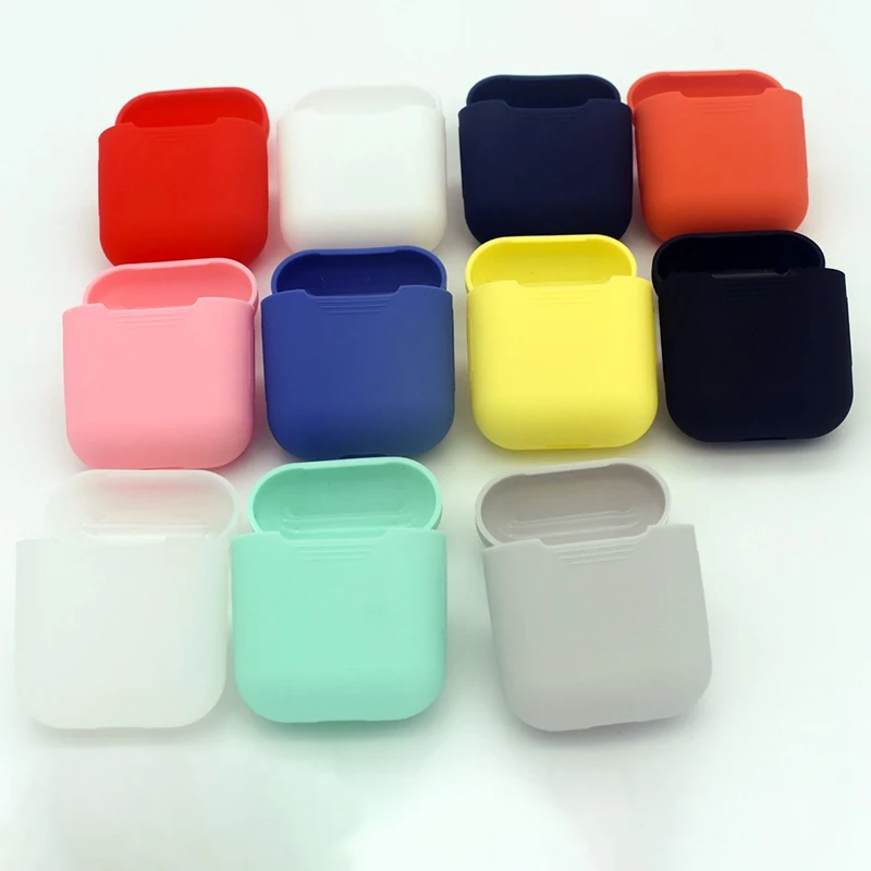 

Color Soft Silicone Eeaphone Cases For Apple Airpods 1/2 Bluetooth Wireless Earphone Cover Protective Case For Apple Air Pods
