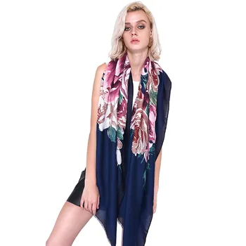 

Women Scarf Winter Shawl Female Russian Babushka Long Hijab Floral Pattern Pashmina Wraps Retro Polish Fringed Spain Scarf