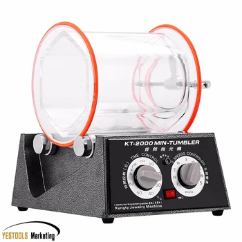 

KT2000 Jewelry Polisher Tumbler 5Kg Mini Polisher Tumbler Rotary Tumbler Surface Polisher Jewelry Polishing Finishing Machine