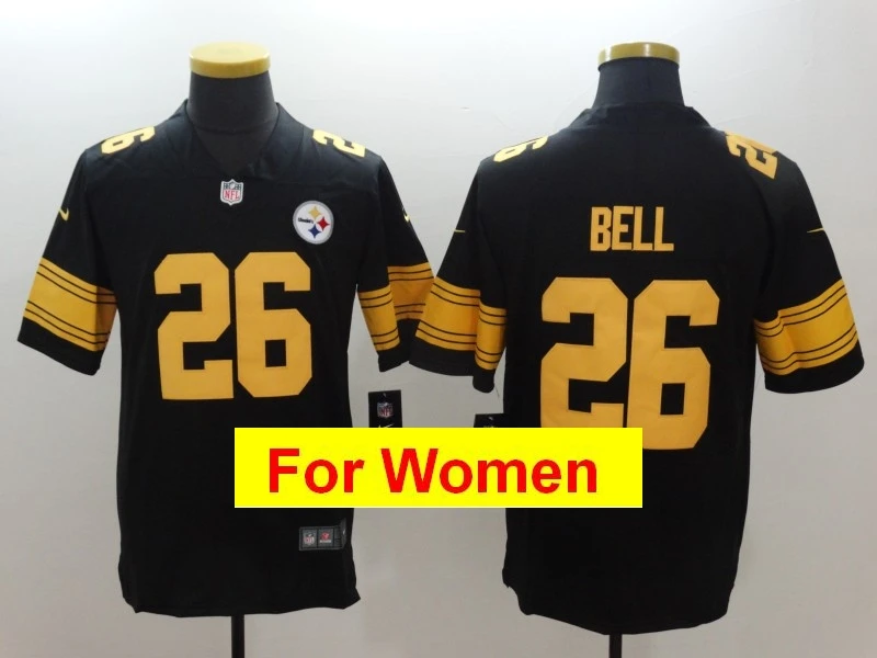 women Pittsburgh Antonio Brown JuJu Smith-Schuster Ben Roethlisberger T.J. Watt Alejandro Villanueva Le'Veon Bell jersey - Цвет: Хаки
