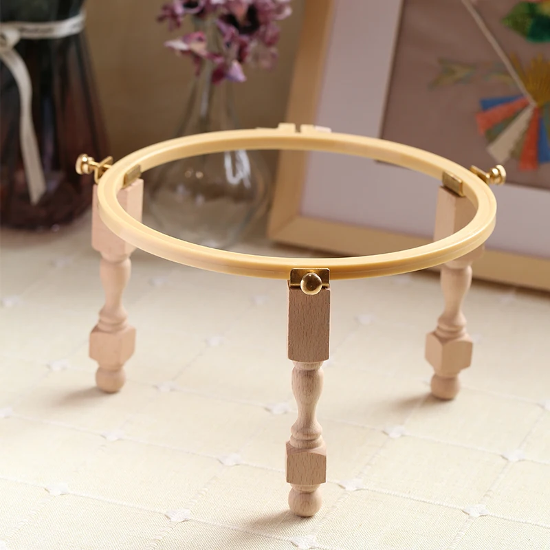 Wood embroidery hoop stand diy handmade cross stitch hoop set