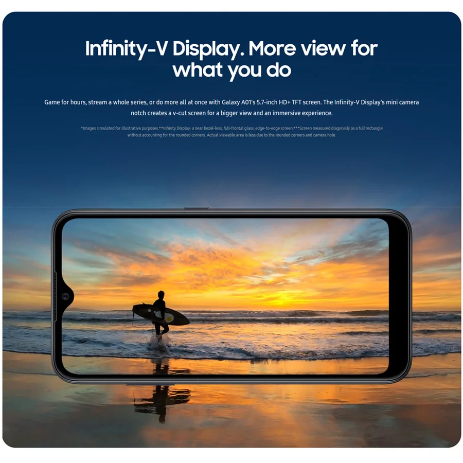 Новый Samsung Galaxy A01 A015F DS мобильный телефон Глобальная версия 5 7 &quot2 Гб оперативной
