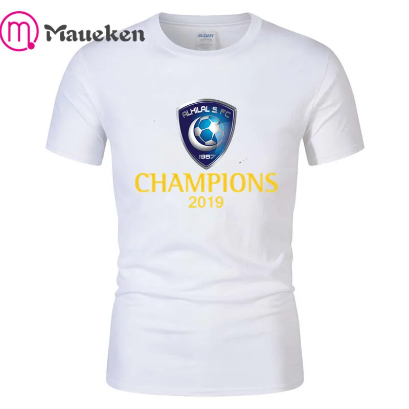Al Hilal Al-Hilal champions, забавная Мужская футболка, модная, хлопок, хип-хоп футболка, топы, футболки, брендовая одежда - Цвет: 9