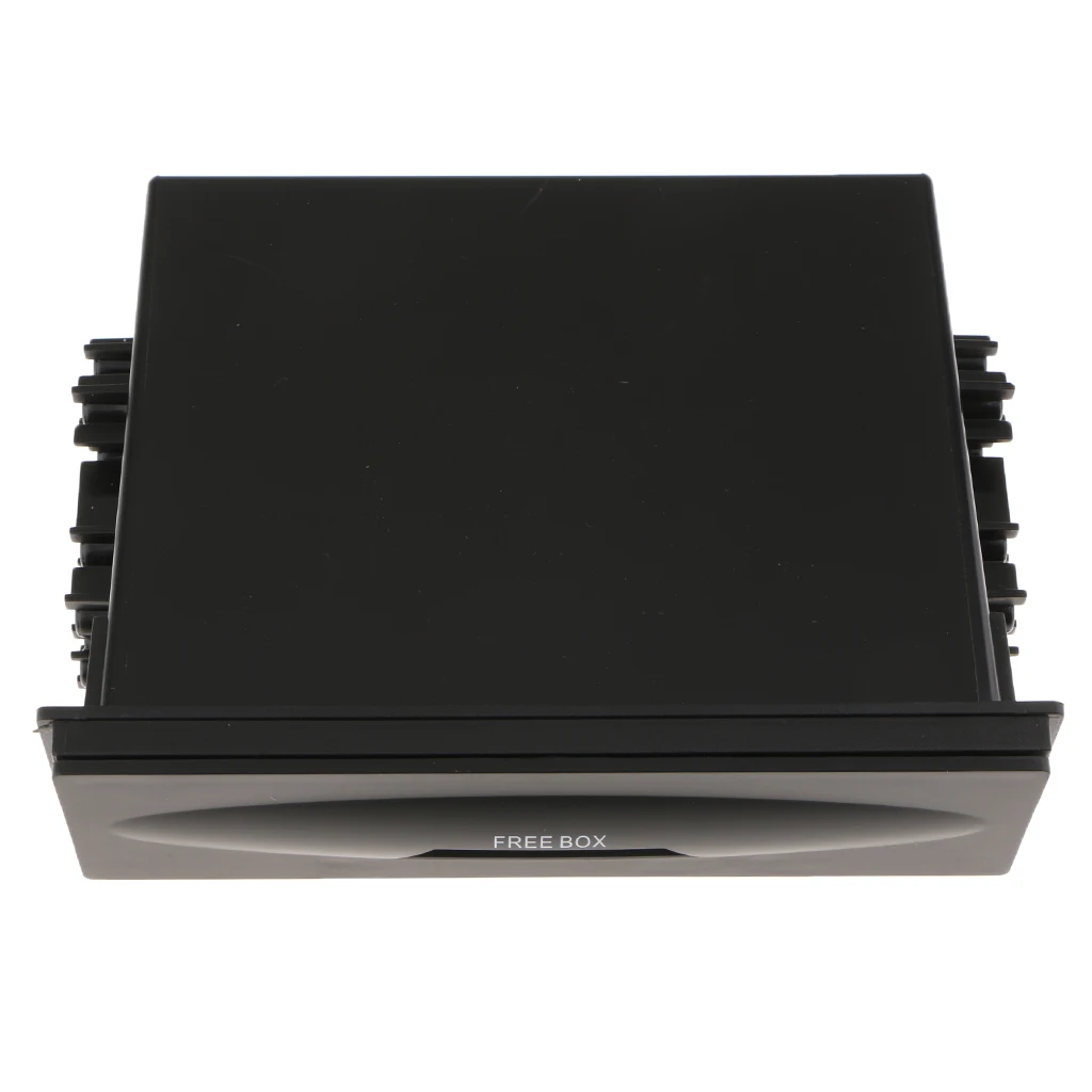 Plastic Black Car Single Din single-disc Radio Pocket Cup Holder Storage Box