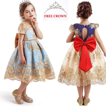 

Flower Girl Dress Wedding Gowns Kids Dresses For Girls Party Princess Girl Clothes For 4 6 8 10 Birthday Years Christmas Dress