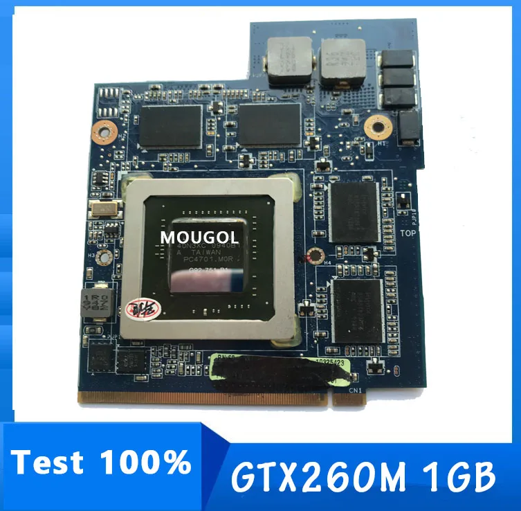 Original GTX260M GTX 260M G92-751-B1 VGA Display Graphic Card For Laptop ASUS G51J G61J G60J G60VX G51VX Fully Test | - Цена: 