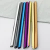 Reusable Drinking Straw Set Wide 12mm Metal Straw 304 Stainless Steel Straw Pearl Milkshake Bubble Tea Straw With Cleaner Brush ► Photo 2/6