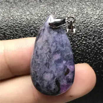 

Top Natural Royal Purple Sugilite Necklace Pendant For Women Female Anticancer Crystal 31x17x7mm Beads Gemstone Jewelry AAAAA