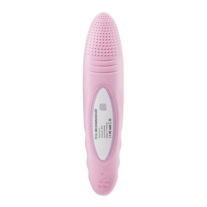 

Silicone Facial Cleansing Brush Waterproof Face Pore Deep Cleanser Dead Skin Scrubber Sound Wave Facial Massager