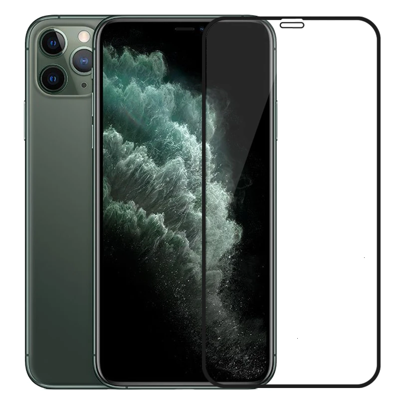 Закаленное стекло с полным покрытием для Apple iPhone 11 Pro Max XS XR X 8 7 6 6S Plus 1000 шт. защитная