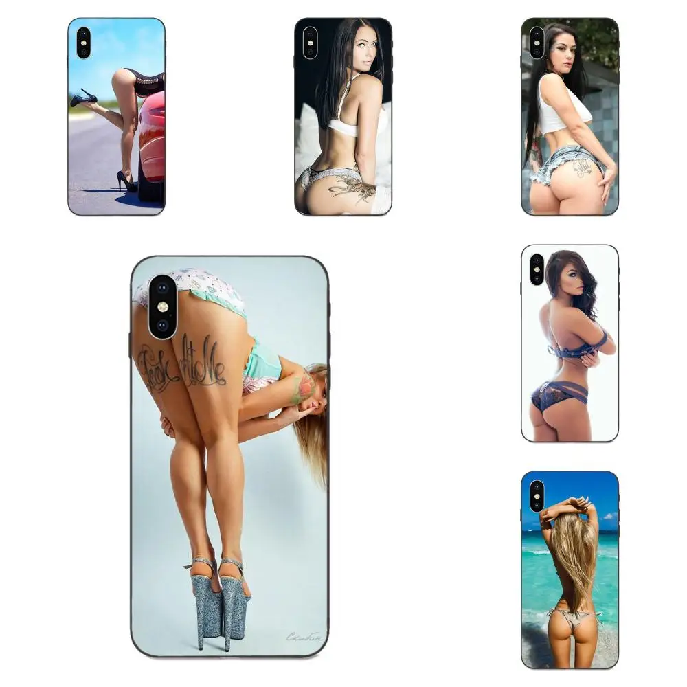 

Soft Silicone TPU Black Fashion Cover Case For Xiaomi Redmi Note 3 3S 4 4A 4X 5 5A 6 6A 7 7A K20 Plus Pro S2 Y2 Y3 Sexy Girl Ass
