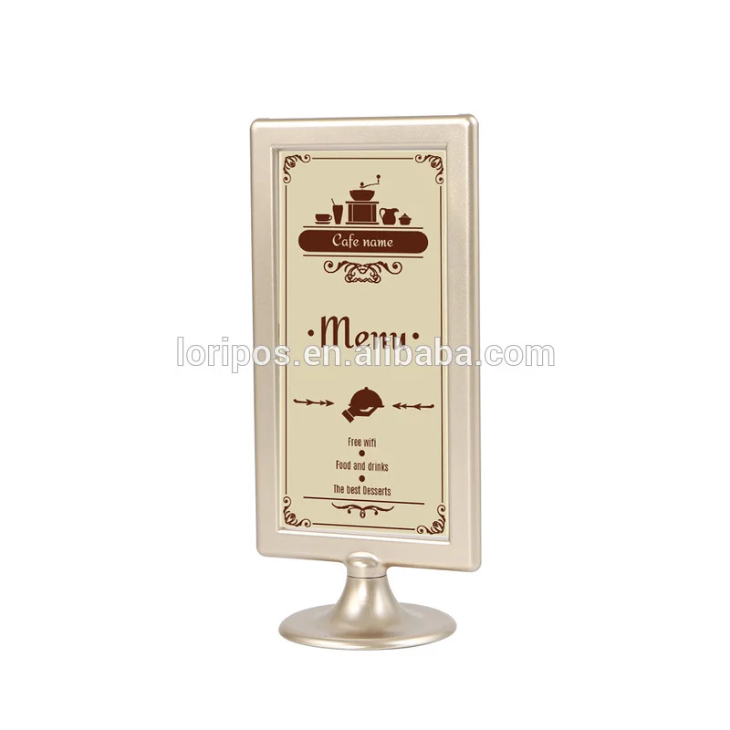 10x20cm Photo Menu Frame pictures telaio Menu Holder Stand Picture Frame Foto frame Desk Sign Label Holder Stand Rack