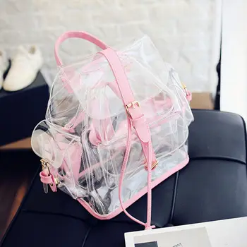 

New Fashion Women Clear Transparent Shoulder Bag Cute Lovely Mini Bags