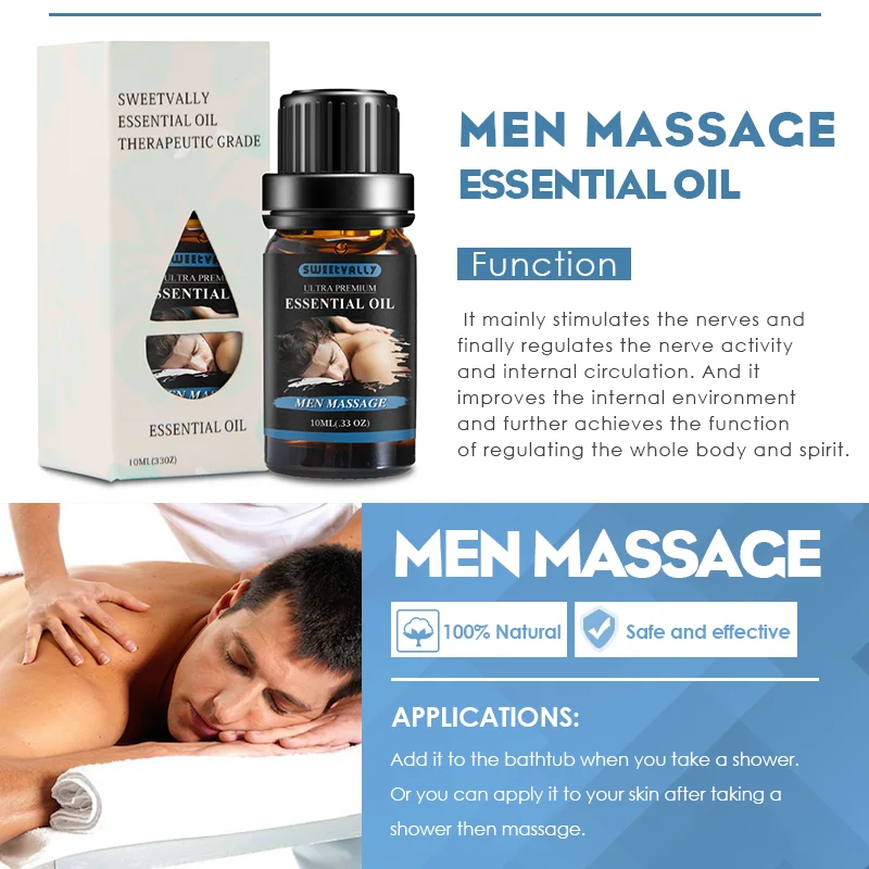 Чистое растительное эфирное масло массаж Расслабление для терапии спа Улучшение