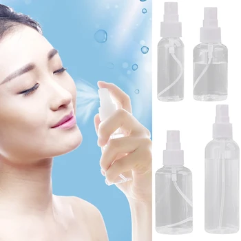 

Spray Bottle Pot Cream Box Makeup Plastic Transparent Refillable Empty Hair Spray Bottle Lotion Perfume Sprayer