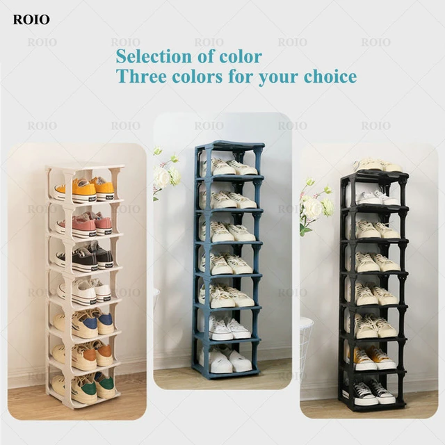 Small Plastic Shoe Cabinets Organizer Space Saving Vertical