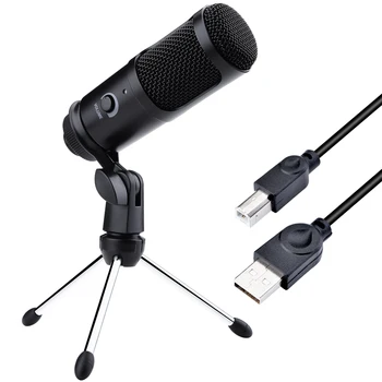

Yuedaer Professional condenser microphone Recording Mic Microphones with tripod Stand USB-K1 for Computer Laptop Mobile Phone