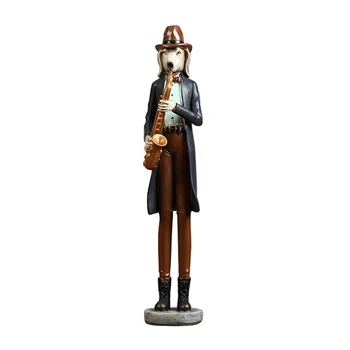 

HOME DECORATION ACCESSORIES RESIN ORNAMENT LIVING ROOM DESKTOP DECORATION FIGURINES ABSTRACT ANIMAL CHARACTER SCULPTURE BAND