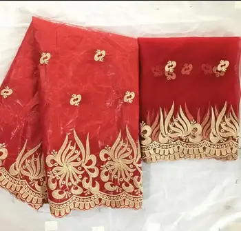 

red lace fabric jacquard brocade fabric shampoo bazin riche brode tissu dentelle african bazin lace high quality7yard