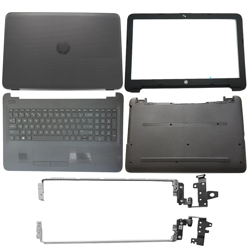 

NEW Laptop LCD Back Cover/Front Bezel/Hinges/Palmrest/Bottom Case For HP 15-AY 15-BA 15-BD Series 859511-001 855027-001
