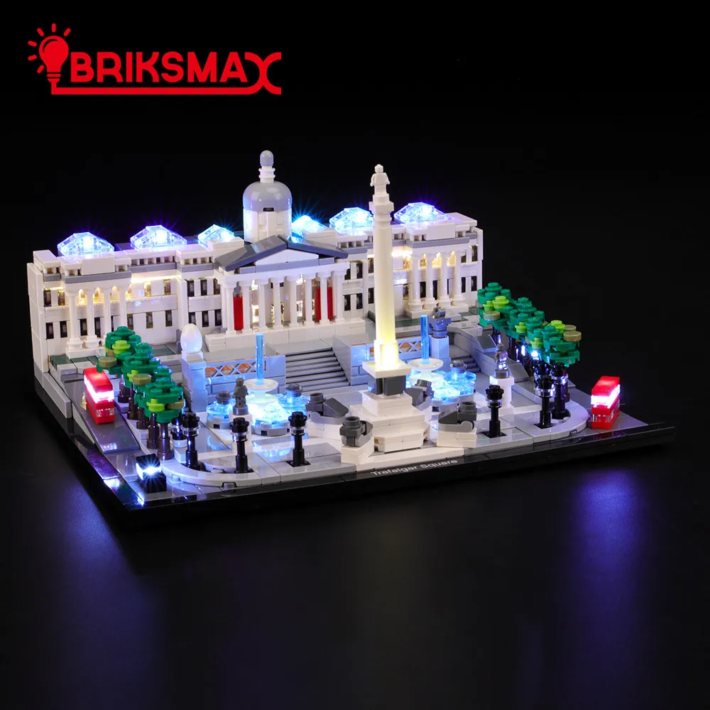 Светодиодный светильник BriksMax набор для строительства квадратный совместимый с
