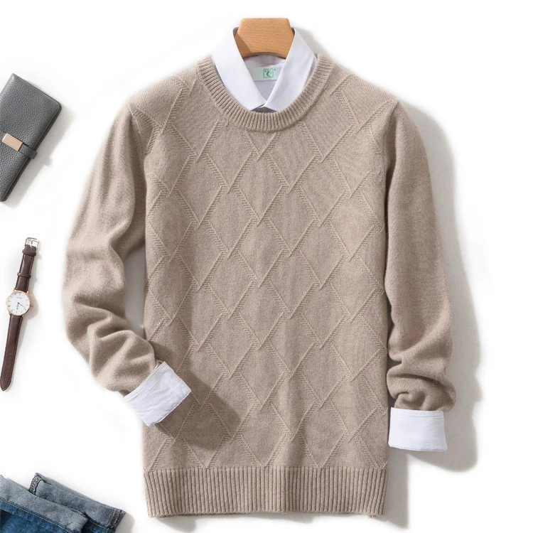 Кашемировый свитер, Мужской пуловер, осенняя зимняя одежда, hombre robe pull homme hiver, мужские деловые повседневные клетчатые свитера, мужской свитер