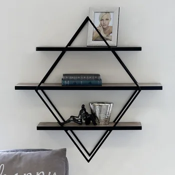 

Bracket triangle-shaped shelf is worn on wall of north Europe, tie yi is worn setting wall adornment is worn wall