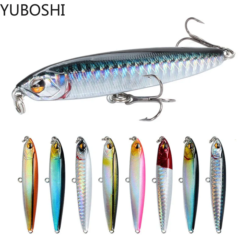 YUBOSHI 1PCS 10CM 18G Pencil Fishing Lure 8# Top water Dogs Hard Lures Baits Wobbler Artificial Bait Tackle Pesca | Спорт и