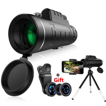 

3-in-1 Wide Angle Macro Fisheye Lens Camera Kits Mobile Phone Fish Eye Lenses with Zoom 40x for iPhone Samsung All Cell Phones