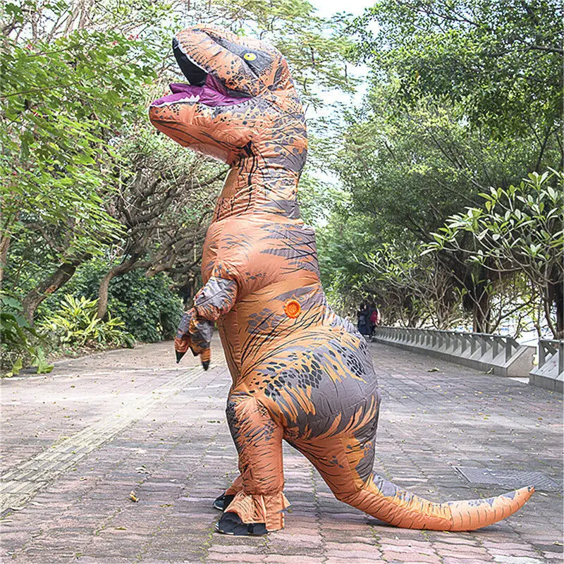 Inflatable Dinosaur Mascot Costume Jumpsuit Blowup Dress Advertising Promotion Party New Carnival Halloween Xmas Easter Adults