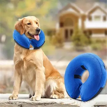 

Inflatable Pet Collar Dog Cat Thick Liner Anti-Bite Neck Cushion Recovery Protective Circle Collar For Small Large Dogs