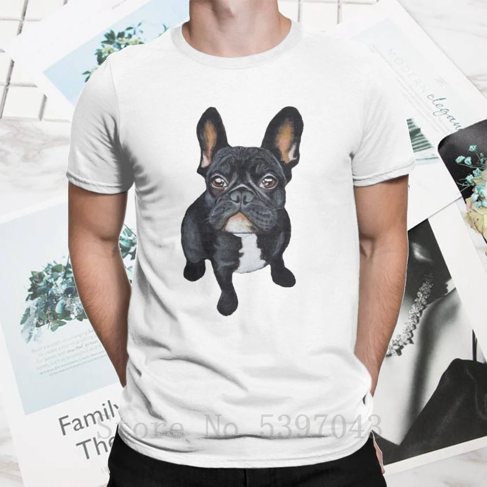 

Men's French Bulldog Dog Lover T Shirts Cotton Clothes Plus Size Tee Shirt Round Collar T-Shirts 4x 5x 6x Novelty