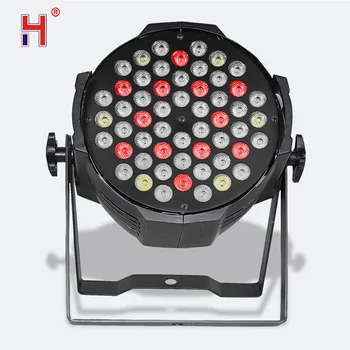 

DMX stage dj light 54x3W RGBW LED par can light stage light with DMX 512 control for disco DJ projector machine party light