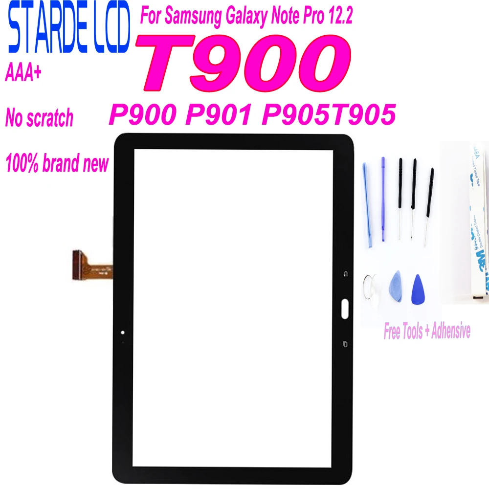 1 шт. для samsung Galaxy Note Pro 12,2 P900 P901 P905 T900 T905 сенсорный экран дигитайзер Панель переднее стекло сенсор+ Бесплатные инструменты лента