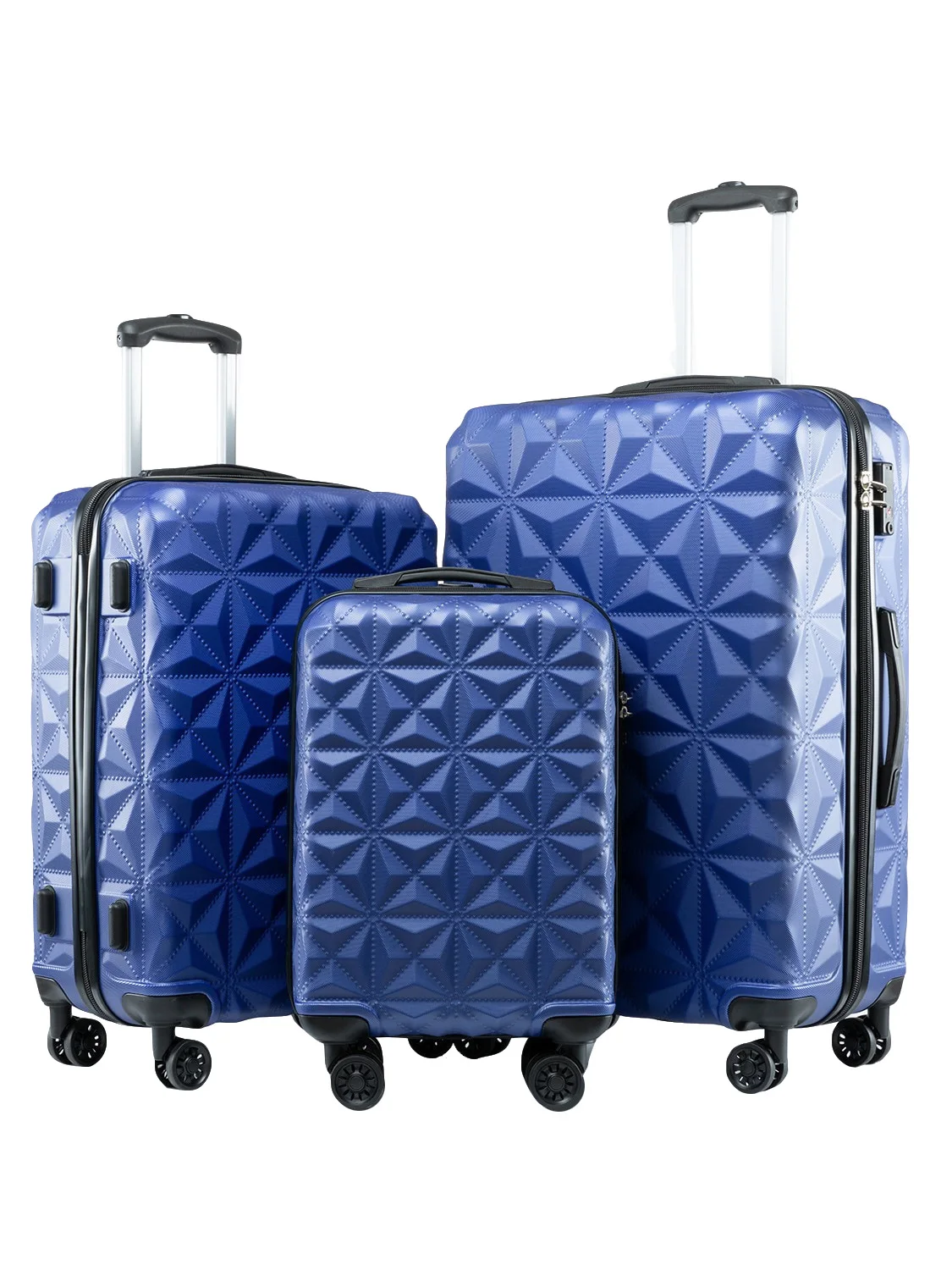 Seanshow набор багажа 3 шт. чехол на колесиках для мужчин и женщин TSA замок Спиннер колеса костюм чехол для путешествий 18-24-28 дюймов