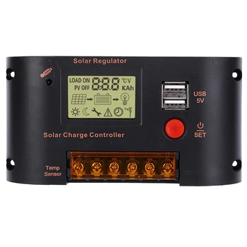 

Solar Panel Regulator 20A Adjustable Daylight for 12V Lead Acid / 22.2V Lithium Battery Solar Controller
