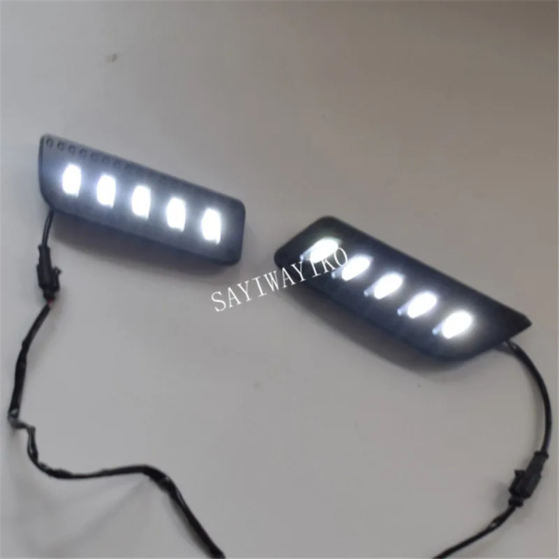 1 пара светодиодный DRL дневные ходовые огни с проводкой для Ford Ranger PX1 T6 MK1 2011 2012 2013