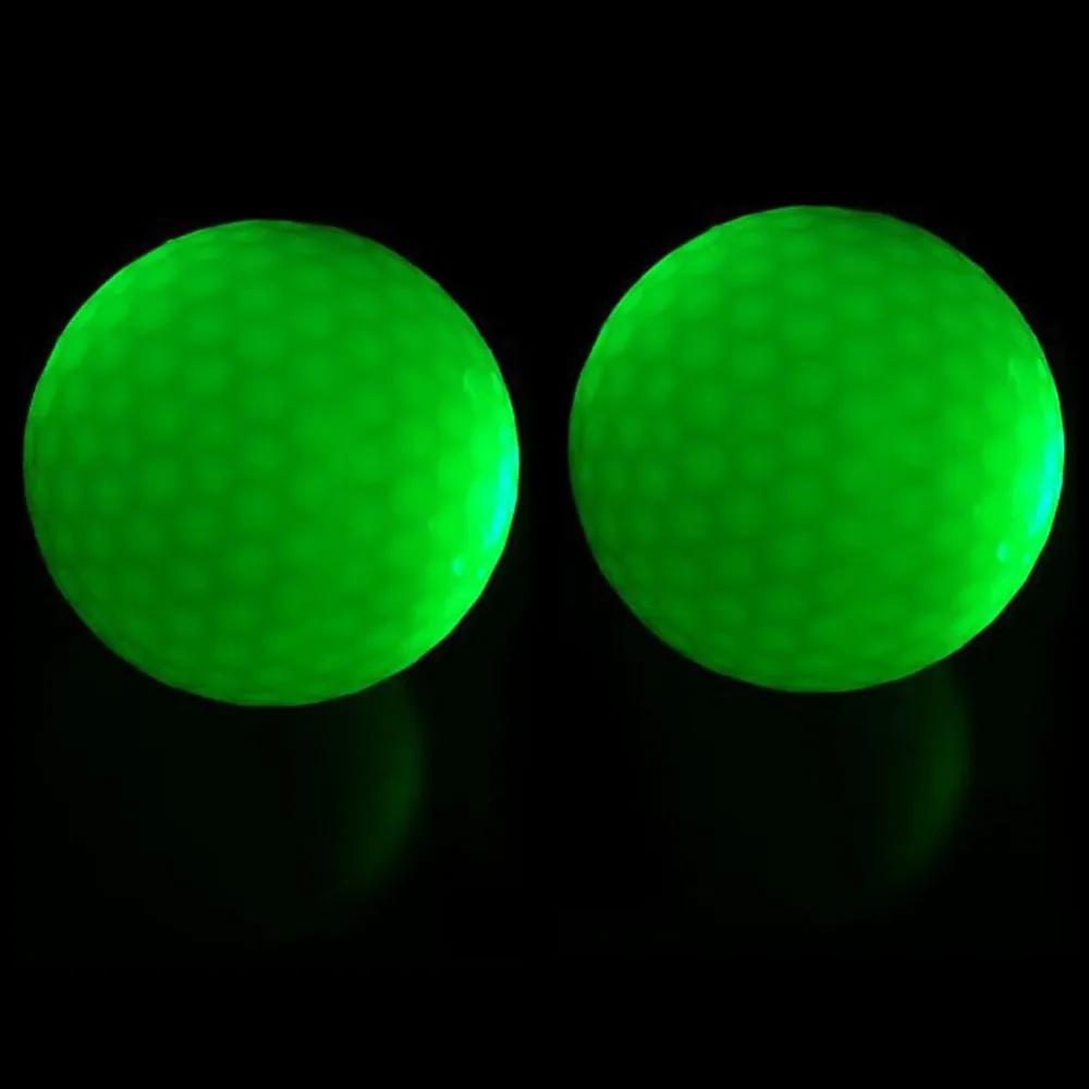 4 шт. CRESTGOLF в упаковке Hi-Q USGA светодиодные мячи для гольфа для ночной тренировки Роскошные мячи для гольфа с 6 цветами - Цвет: green