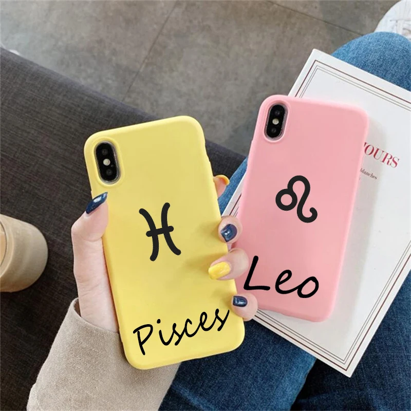 Чехол со знаком зодиака для Samsung Galaxy S10E S10 S9 S8 S7 S6 Plus Lite edge силиконовый мягкий чехол