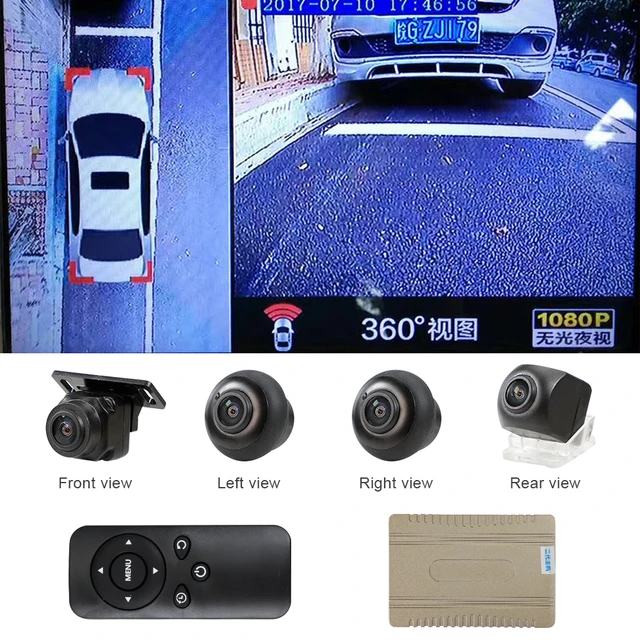 Universal Auto 4 Kamera 360 grad Surround Ansicht-rück Parkplatz kamera  Vogel Ansicht Panorama 2D System DVR HD 1080P auto Kamera - AliExpress