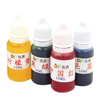 

4pcs Painting Liquid Pigment Colorant Bath Bombs Curing Dye Soap DIY Epoxy Resin Art Mix Colors UV Ultraviolet Jewelry Making