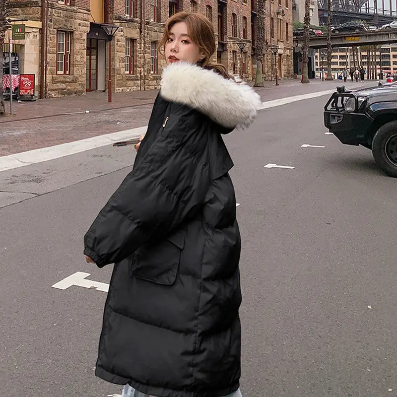 oversized long padded coat