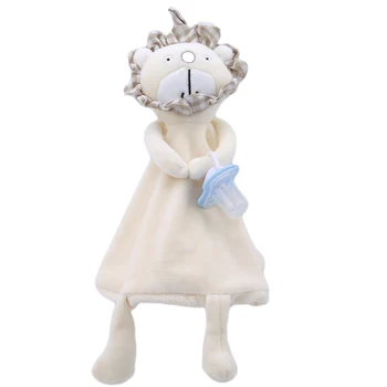 

New Hot Sale 0-12 Month Gift Infant Care Towel Food Grade Molar Nipple Baby Skin-friendly Sleeping Doll Hand Rattle Baby Toy