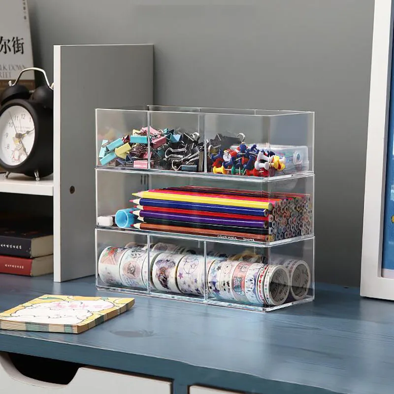 Clear Drawer Organizer Stackable  Clear Storage Drawers Stackable - Clear  Organizer - Aliexpress