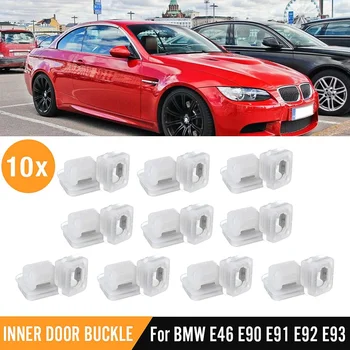 

10Pcs Door Card Insert Trim Grommets For BMW E46 E90 E91 E92 E93 With Metal Insert